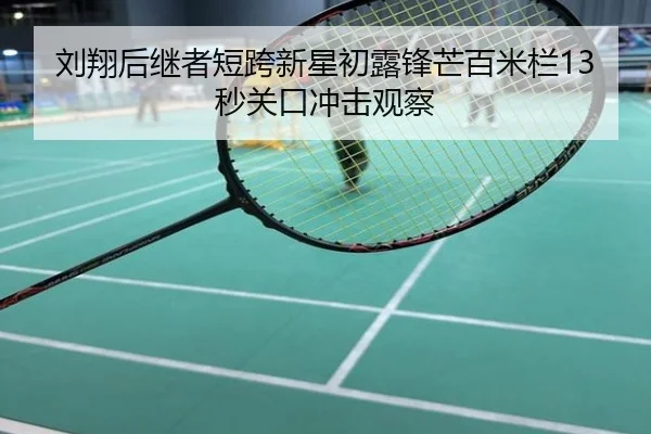 刘翔后继者短跨新星初露锋芒百米栏13秒关口冲击观察